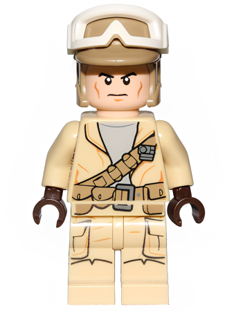 Минифигурка Lego Star Wars Rebel Trooper, Goggles, Dark Tan Helmet sw0688 U